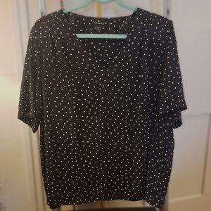Black Polka Dot Blouse (COPY)